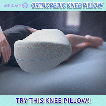 Knee pillow commercial GIF
