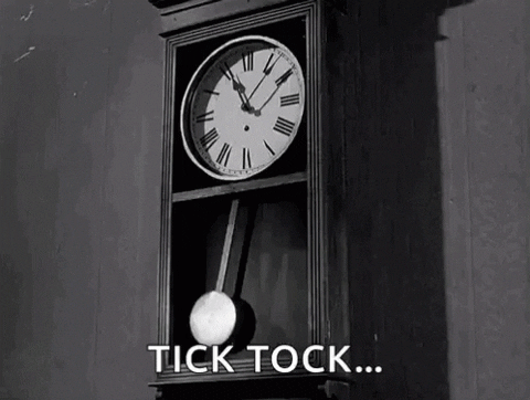Gif of a Grandfather Clock ticking 